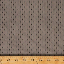 Point D'esprit Black Dotted Mesh 1-Way Stretch 66" Fabric by the Yard D162.31