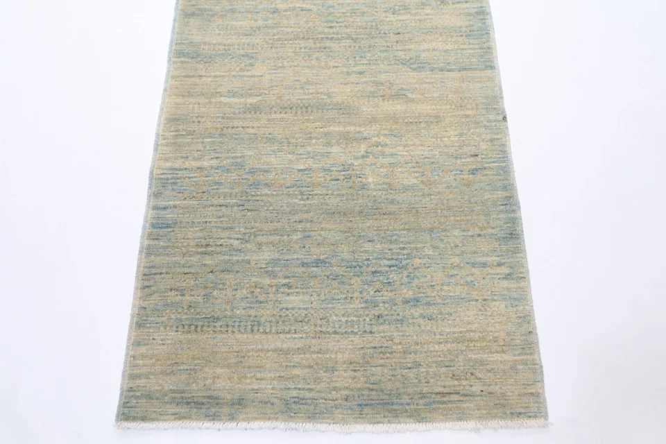 10 ft Hallway Tribal gabbeh Runner Rug Afghan Hand Knotted Wool Bedroom Rug - Image 4 of 4
