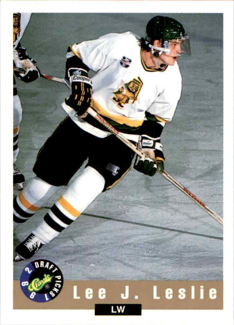 1992-93 Classic Lee J. Leslie #26 | eBay