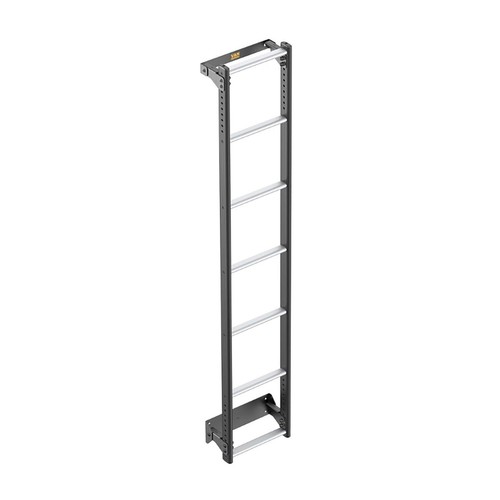 Fiat Ducato Rear Door Ladder for 2006+ H2/H3 Roof Rack Access 7 Bars Van Guard - Picture 4 of 12