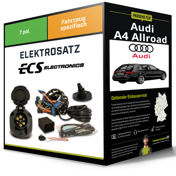 Elektrosatz 7-Pol Spezifisch für Audi A4 Allroad 04.2009-06.2011 NEU-image