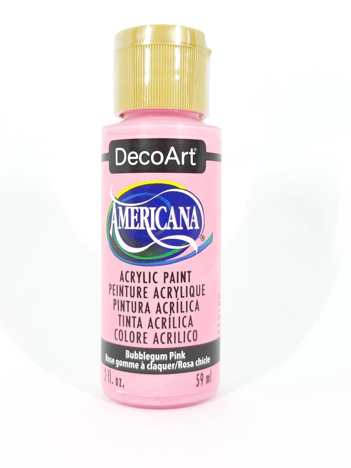 DecoArt Americana Acrylfarbe 59ml DA250 Bubblegum Pink verschiedene Farben