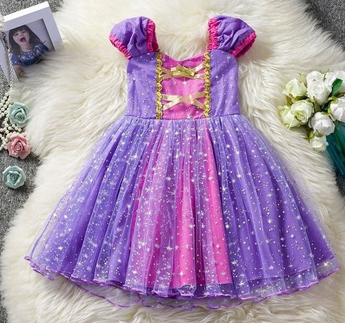 Sparkly Disney Princess Rapunzel Dress, New - Picture 6 of 29