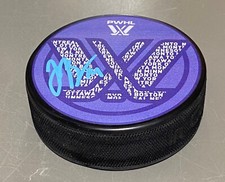 Jaime Bourbonnais signed PWHL New York official puck