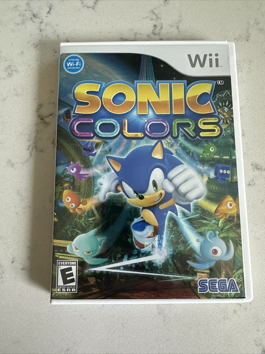 SONIC COLORS NINTENDO Wii / 2010 / RATED E FOR EVERYONE!!