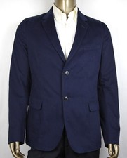  1680 Gucci Men's Blue Cotton Caspian Brushed Jacket 2 Buttons 358078 4240