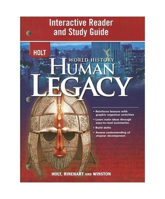 Holt World History: Human Legacy Interactive Reader and Study Guide