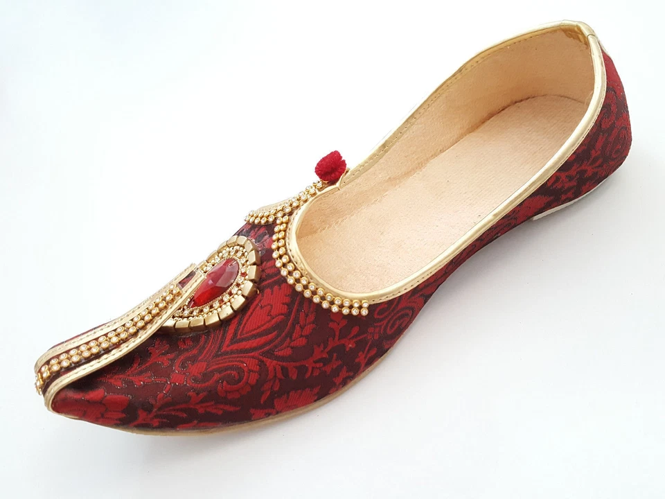 Men Mojari Sherwani Wedding Mojari Handmade Jutti Indian Groom Mojari Shoes - Image 3 of 4