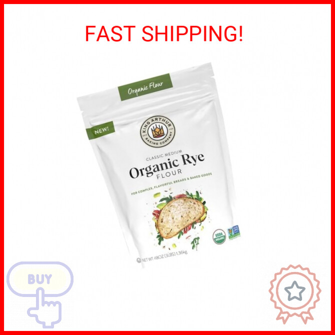 King Arthur Flour Organic Medium Rye Flour For Complex Flavorful Breads king-arthur-flour-organic-medium-rye-flour-for-complex-flavorful-breads