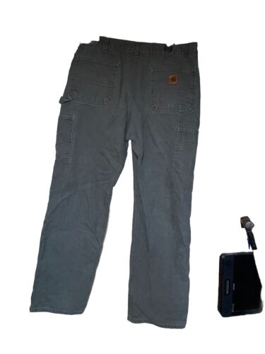 Carhartt B11 MOS Loose Original Fit Workwear Carpenter Mens Pants Jeans 36x32 C6 - Picture 2 of 9
