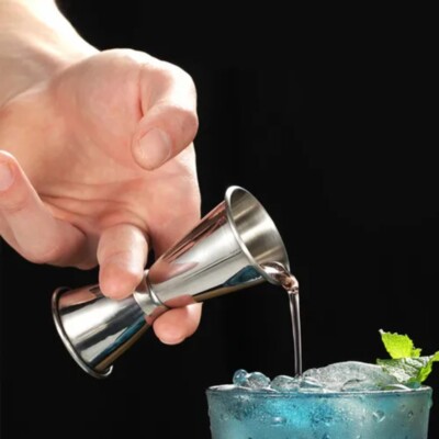 Edelstahl Cocktail Messen Jigger Dual Shot Jigger Messen Tasse Bar Werkzeuge