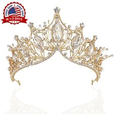 Coronas Para Quincea eras Torta De Bodas Doradas Tiara Reina Del Baile Corona US
