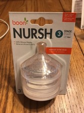 Boon Nursh 3 Stage Modeled After MOM 3 Nipples BRAND NEW-Ships N 24h