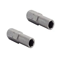 2x  6.35mm 1/4" Insert Bit adapter to 4mm Screwdriver Micro Bit Holder Magnetic