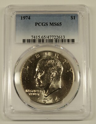 1974 Eisenhower Dollar PCGS MS65 Free Shipping | eBay