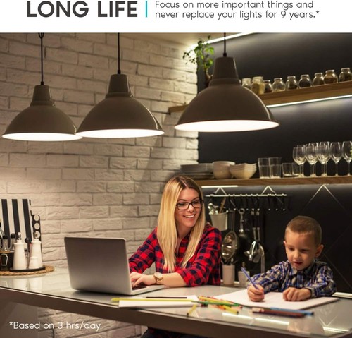 Versatile A15 LED Bulbs 600 Lumens - 12 Pack - Indoor/Outdoor Dimmable Lighting - Picture 7 of 9