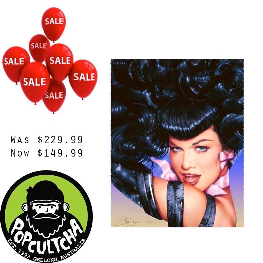 Bettie Page - Bettie Page's Eyes Fine Art Print by Olivia De