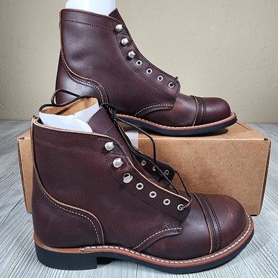 Red Wing Heritage Iron Ranger Short Boot Amber Brown Womens Size 8