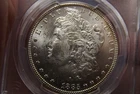 1885-P Morgan Silver Dollar Freshly graded  PCGS MS63