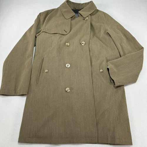 Hickey Freeman Coat Mens Large Beige Wool Astor Trench Storm System Loro Piana - product listing photo