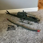 G.I. Joe Dragonfly XH1 Helicopter With Wild Bill- Incomplete