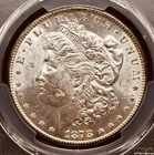 1878-S $1 Morgan Silver Dollar Absolute Gem Planchet Flaw - 25431