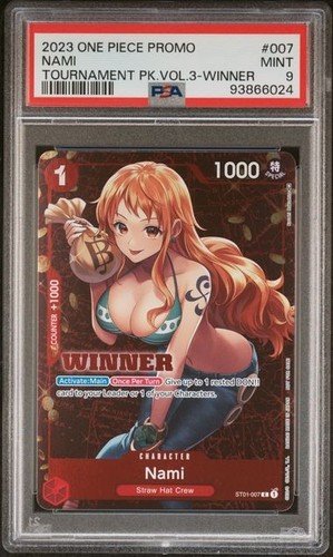Nami (Tournament Pack Vol. 3 Winner) graded PSA 9 for sale on eBay