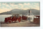 Pottersville NY Postcard 1907-15 Auto & Steamer Evelyn Pottersville Boat Landing
