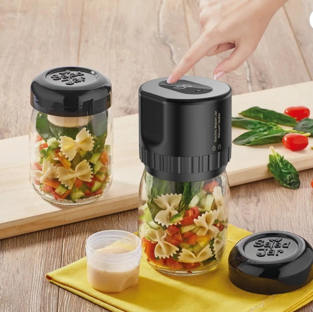 Electric Mason Jar Vacuum Sealer Kit for Wide & Regular Mason Genie Jar Black US
Opens in a new wind