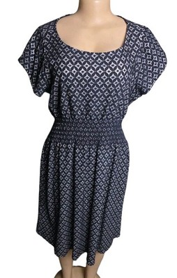 American Rag Cie Smocked Waist Midi Dress Women 1X Boho Cottagecore Chic