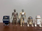 VTG Kenner Star Wars droid lot of 5 Death Star Droid, C3PO R2D2 R5D4 Gonk HK