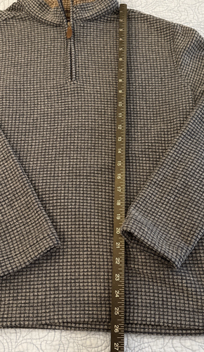 Johnston & Murphy Herren Large blau Viertelreißverschluss Fleece - Bild 8 von 8