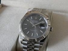 Rolex Datejust 41 - 126334 - Full Set 2018 - WG Lünette & Jubilee - Rhodium ZB -