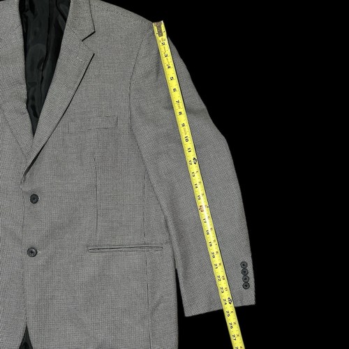 Stafford Essentials Men’s Classic Fit Two-Button Gray Suit Coat Jacket Size 44R - Picture 9 of 11