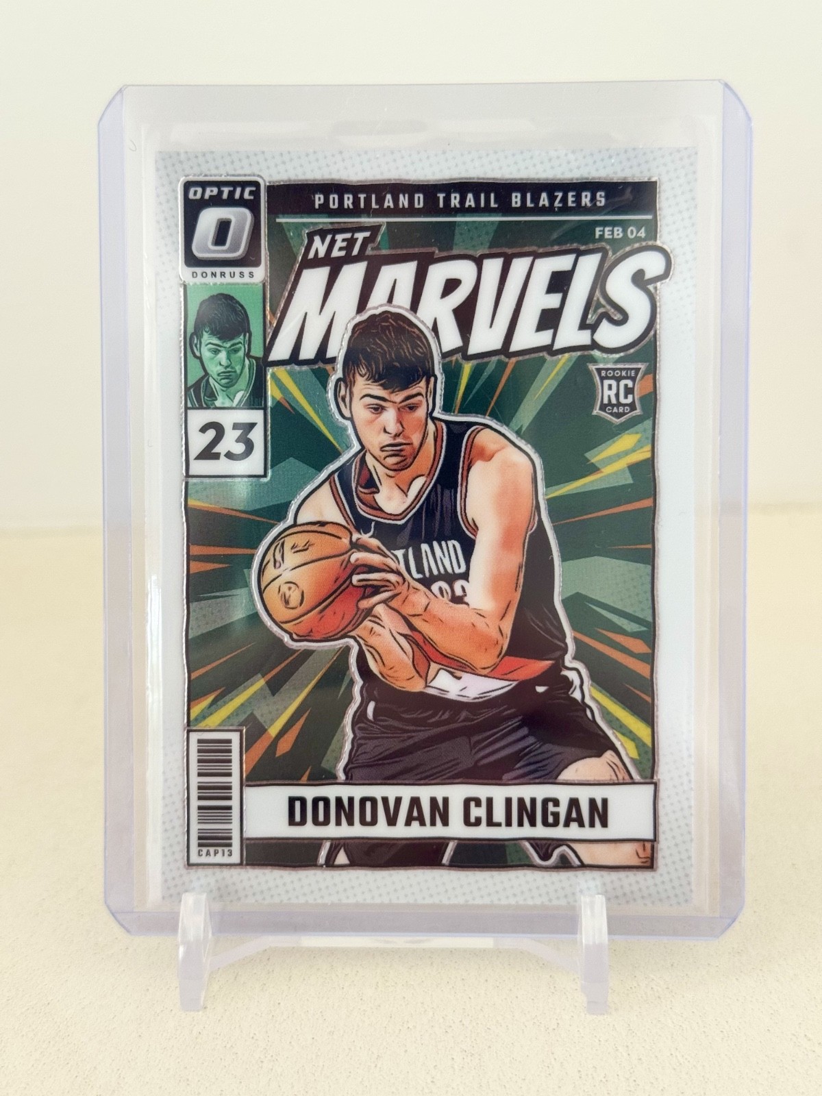 2024-25 Donruss Optic #11 DONOVAN CLINGAN Net Marvels RC Insert BLAZERS