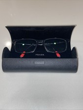 PRADA VPS02C 1AB-1O1 55mm Black Square Linea ...