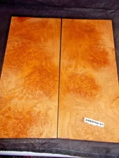 ✔️ 4 SETS WOODEN AMBOYNA BURL GUITAR BACK/PARTS BOX TOPS GUN GRIPS KNIFE SCALES