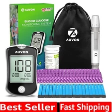 User-Friendly Blood Glucose Monitor Kit with Data Log Book - Reliable & Accurate