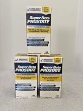New Vitality Super Beta Prostate 60 Caplet  (Lot Of 3) New 180 Total (Lot Of 3)