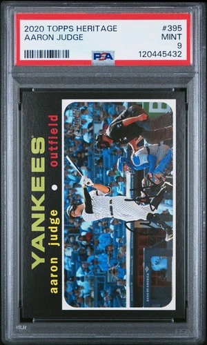 2020 Topps Heritage Aaron Judge PSA 9 Mint #395 New York Yankees