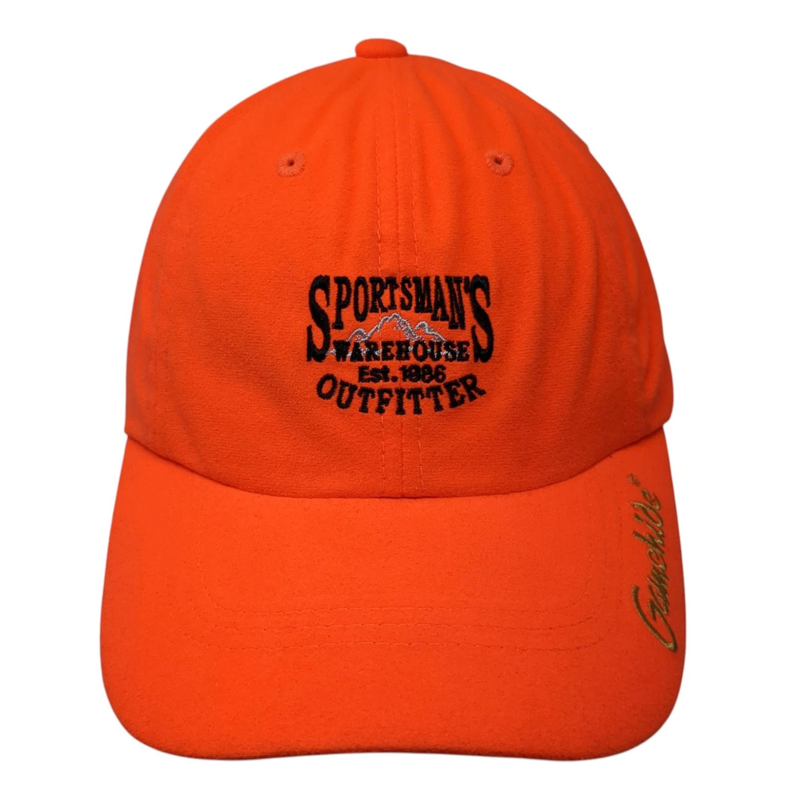 Sportsman's Outfitter Gamehide Strapback Hat Orange One Size Outdoor