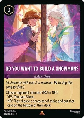 1x Do You Want To Build A Snowman? Lorcana Winterspell Lorcana Set 11