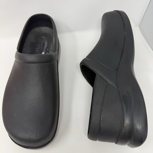 KLOGS FOOTWEAR Mens Size 11 Black  Leather Slip Resistant Shoes Clogs - Picture 7 of 8
