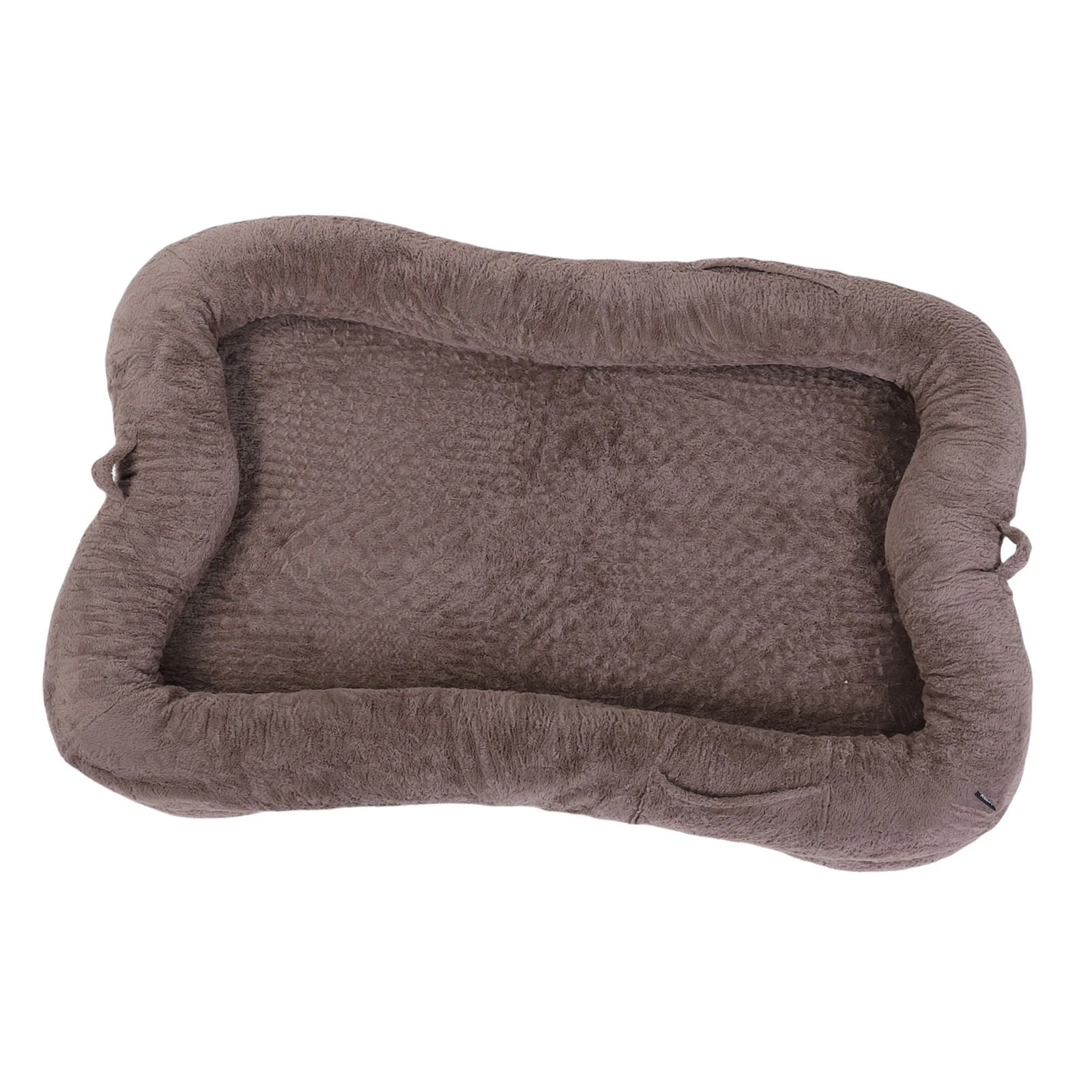 Large Pet Dog Bed Brown Calming Sleeping Puppy Super Soft Mat Pad Washable