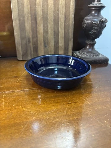 Fiestaware cobalt blue Fiesta Soup Cereal Bowls 7" Homer Laughlin USA #157