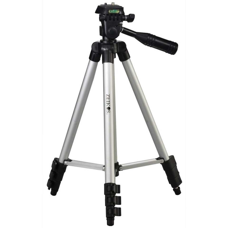 Treppiede Pro Series TR50 Con Testa Pan/Tilt &ndash; 50&Prime; Per Videocamera Sony HDR-PJ810, PJ275, CX240 &ndash; Custodia Inclusa