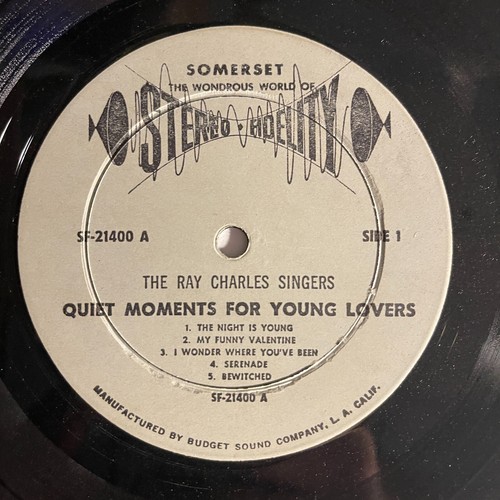 The Ray Charles Singers – Quiet Moments For Young Lovers Vinyl, LP 1964 Somerse - Picture 3 of 3