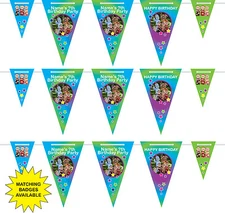Personalised "In the night garden"  Birthday Bunting - 3m - 15 pendants-name-age