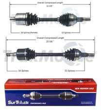 For Pontiac Montana Chevy Uplander FWD Pair of Front CV Axle Shafts SurTrack Set