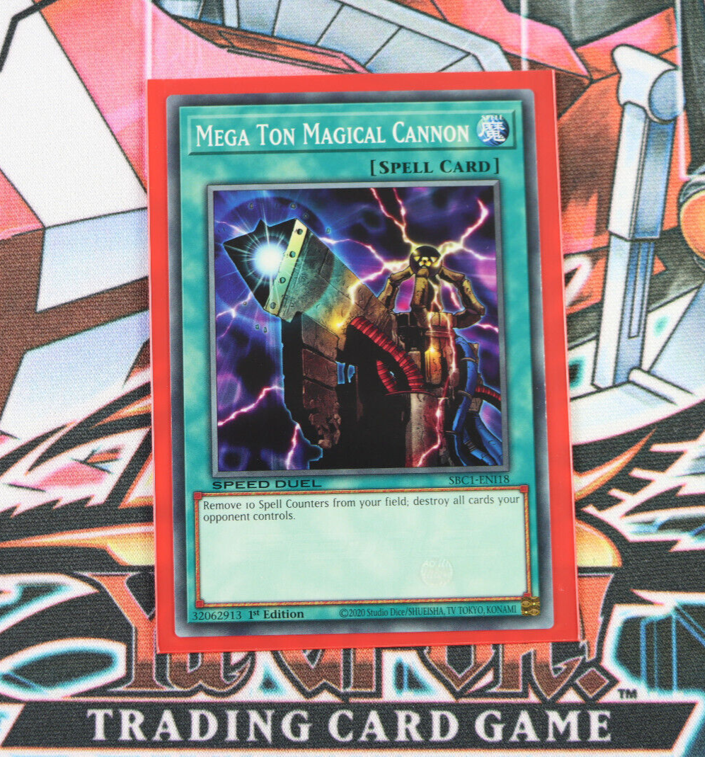 YuGiOh Spell Card Mega Ton Magical Cannon SBC1-ENI18 1st Edition Common | eBay YuGiOh Spell Card Mega Ton Magical Cannon SBC1-ENI18 1st Edition Common | eBay